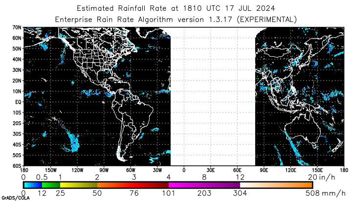 Self-Calibrating Multivariate Precipitation Retrieval (SCaMPR) - Global - Estimated Instantaneous Rain Rate