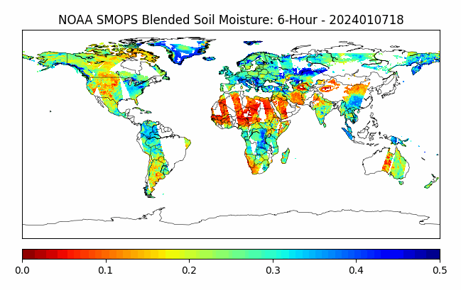 STAR - SMCD - EMB - Soil Moisture Project - NOAA SMOPS Maps